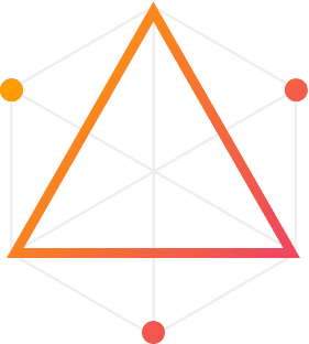 Stylized triangle icon